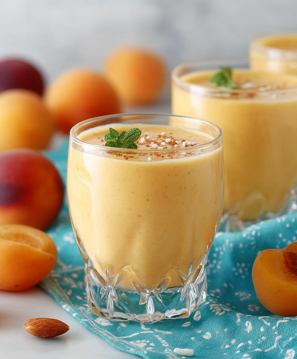 Smoothie abricots yaourt facile rapide