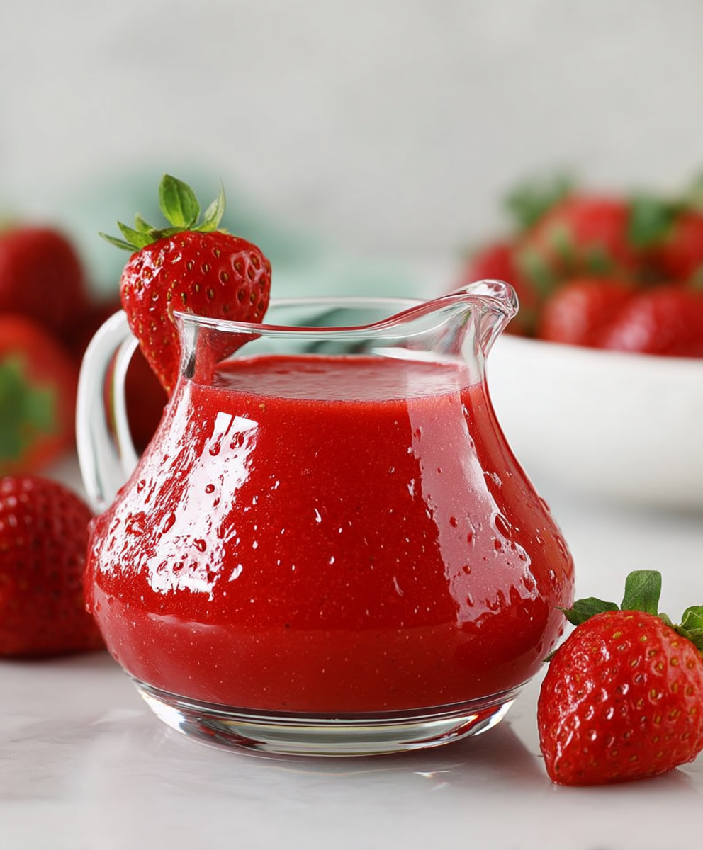 Coulis de fraises maison facile