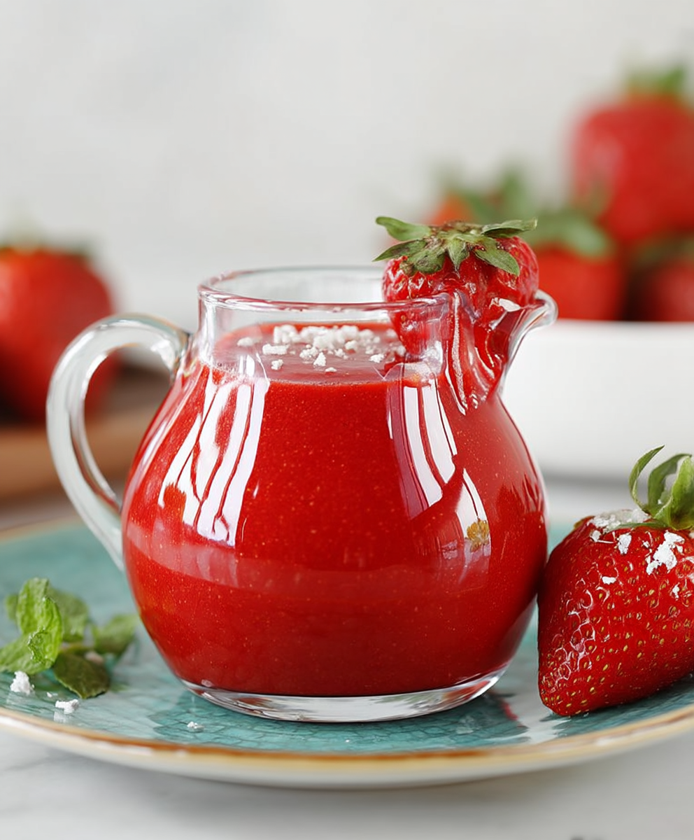 Coulis de fraises maison facile