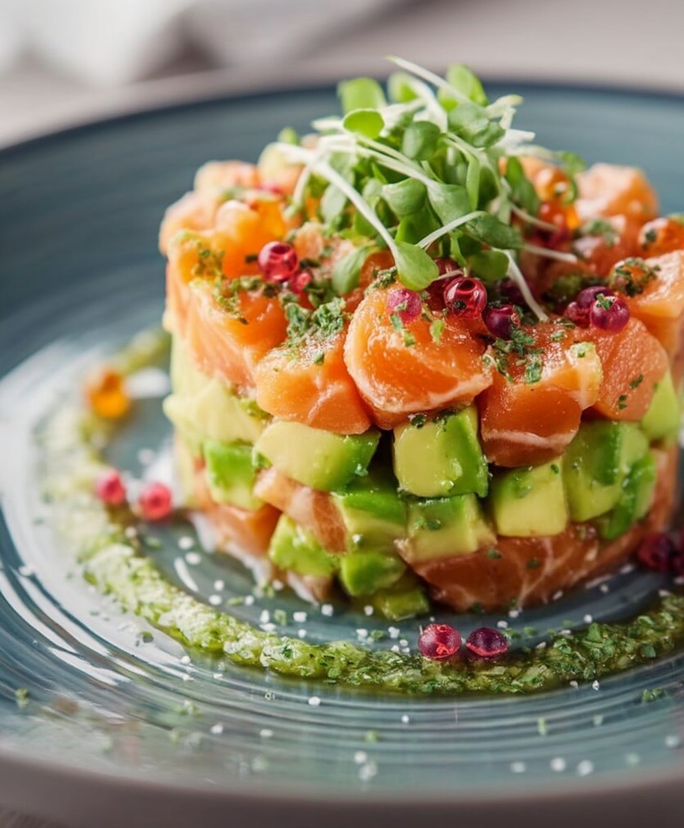 Tartare saumon avocat
