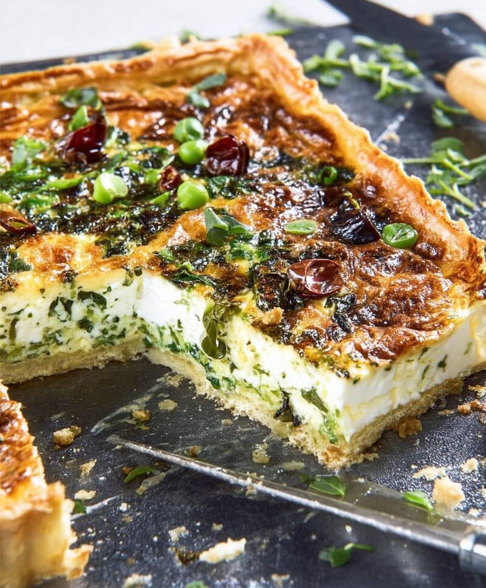 Quiche au chèvre frais