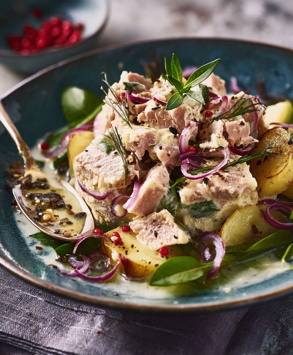 Salade parmentière au thon