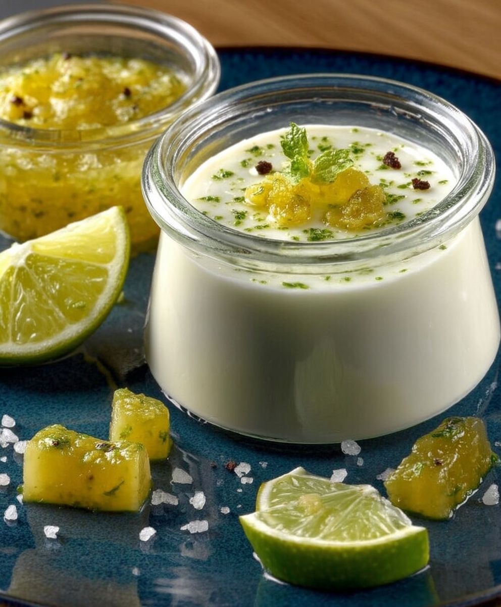 Panacotta citron vert
