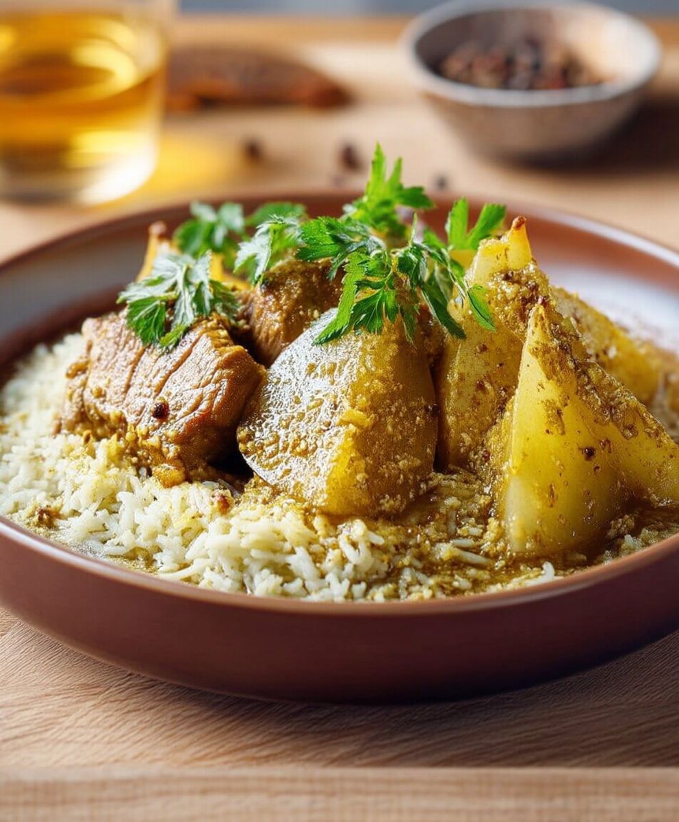 Tajine de veau aux poires