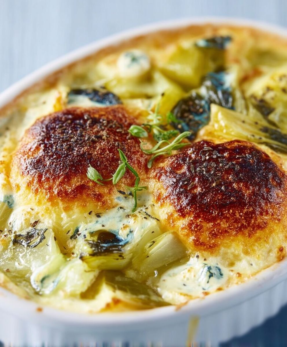 Gratin de poireaux