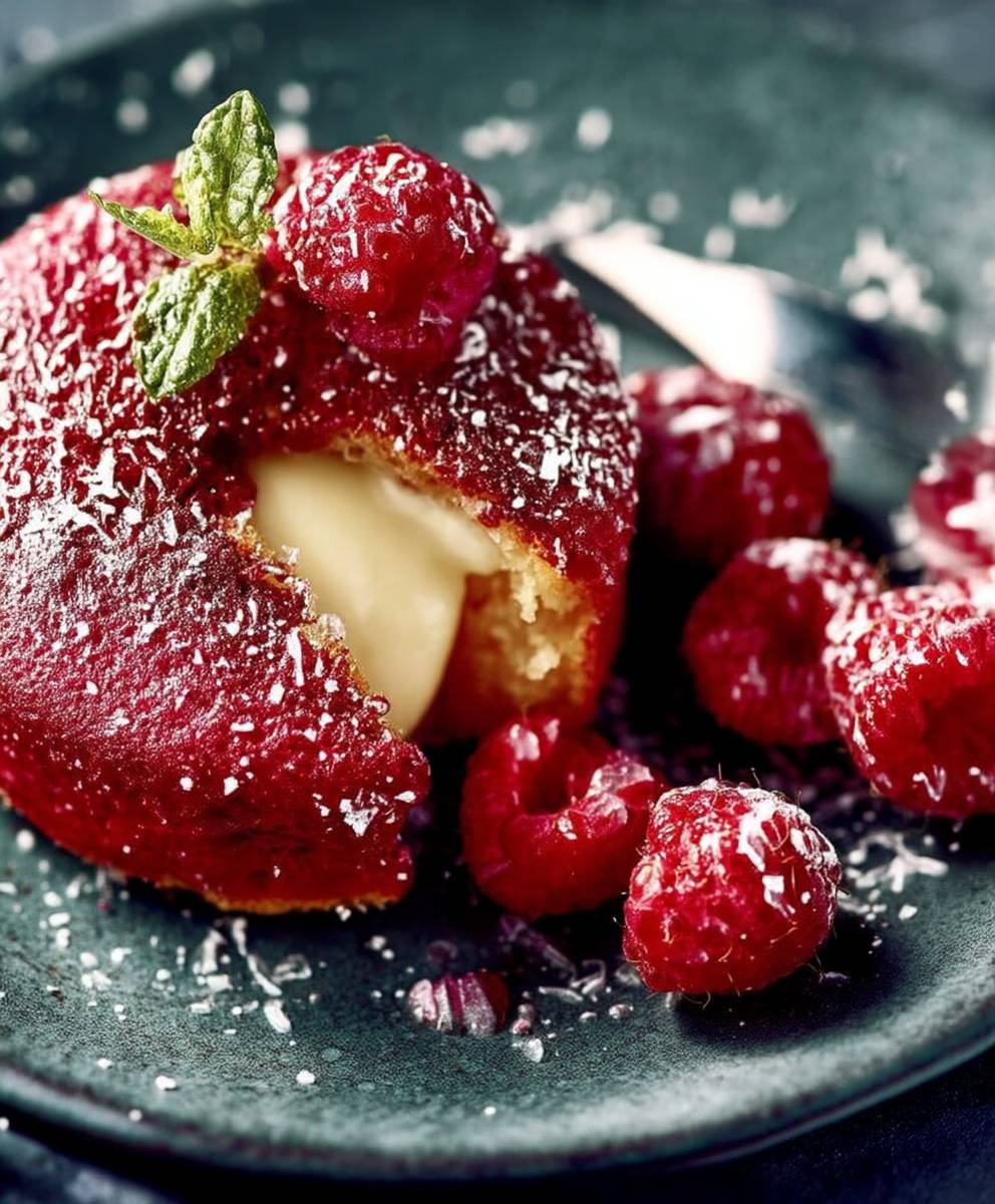 Moelleux framboise chocolat blanc