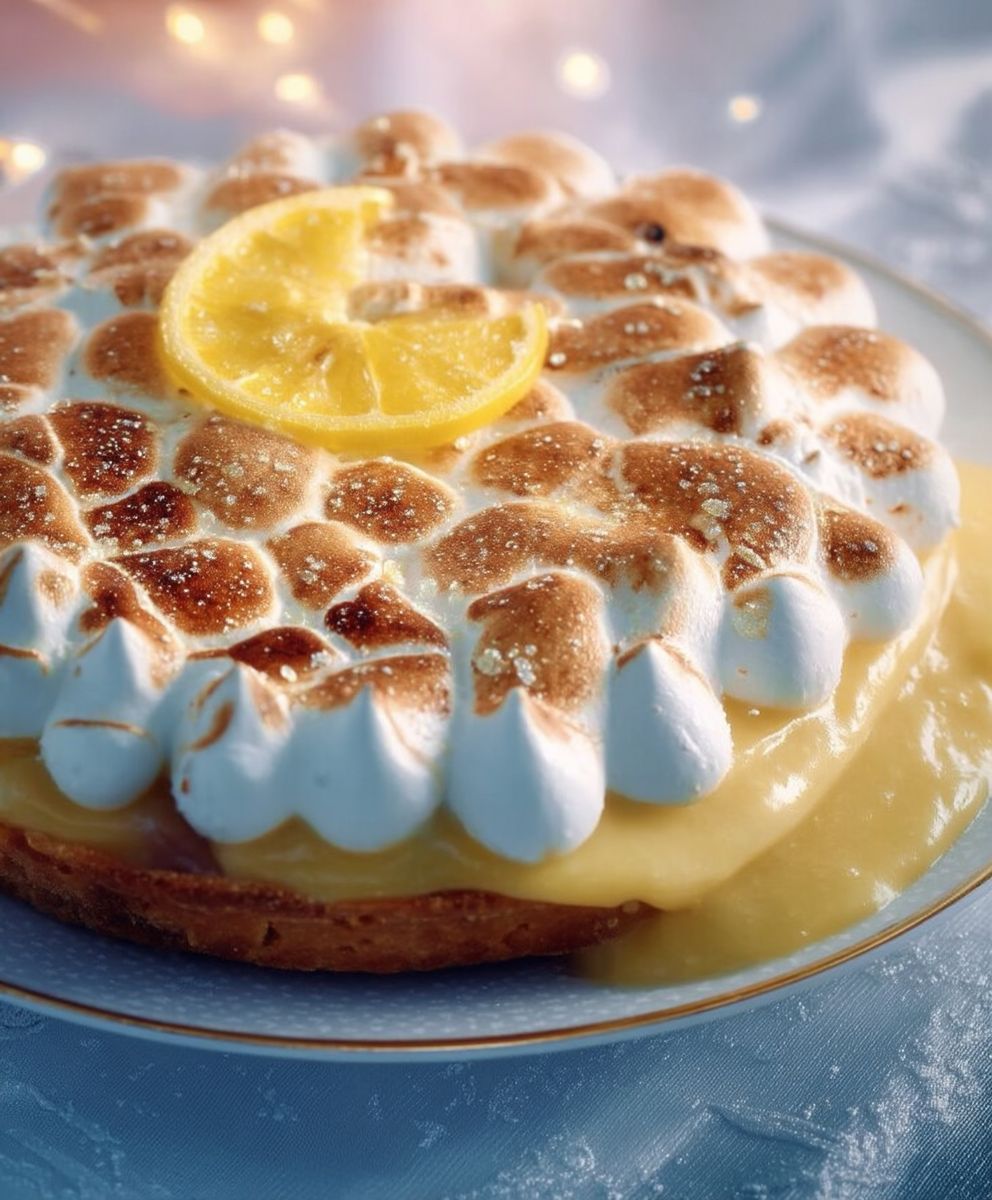 Tarte orange meringuée
