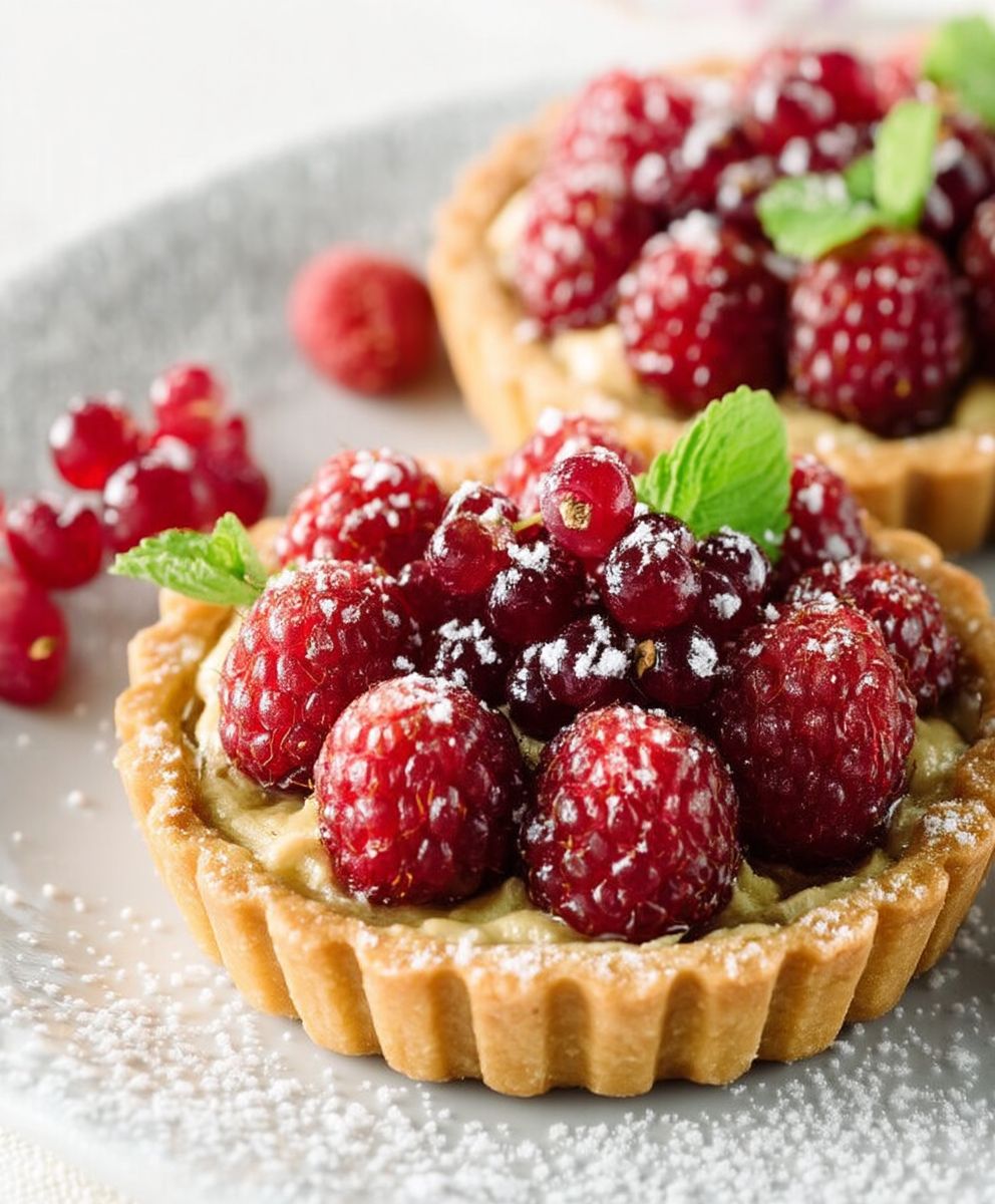 Tartelettes aux framboises