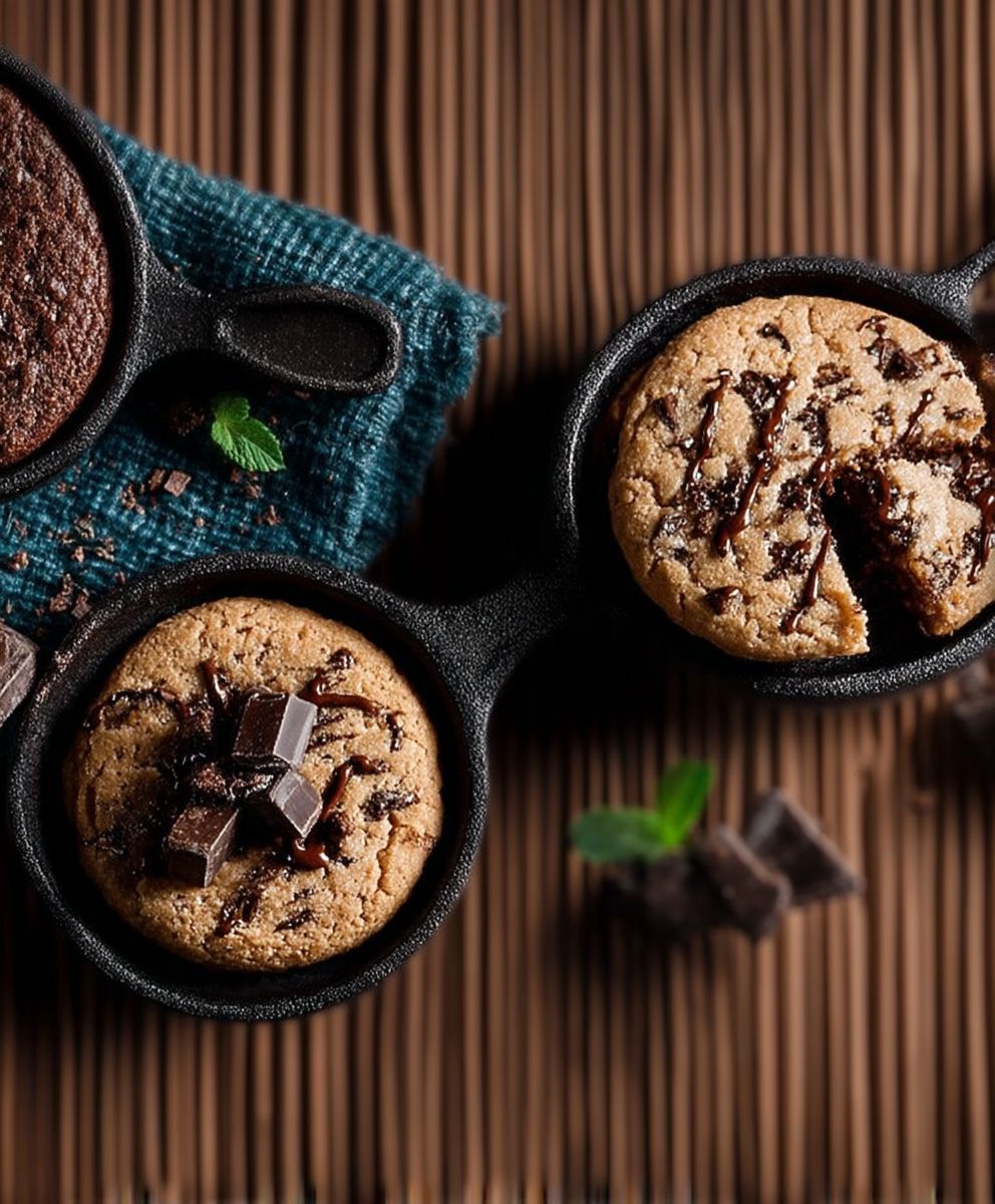 Cookie géant deux chocolats