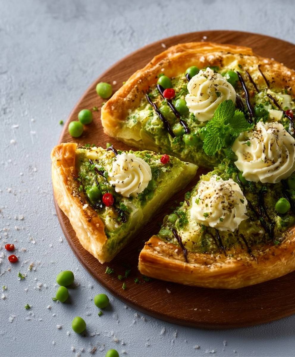 Tarte petits pois