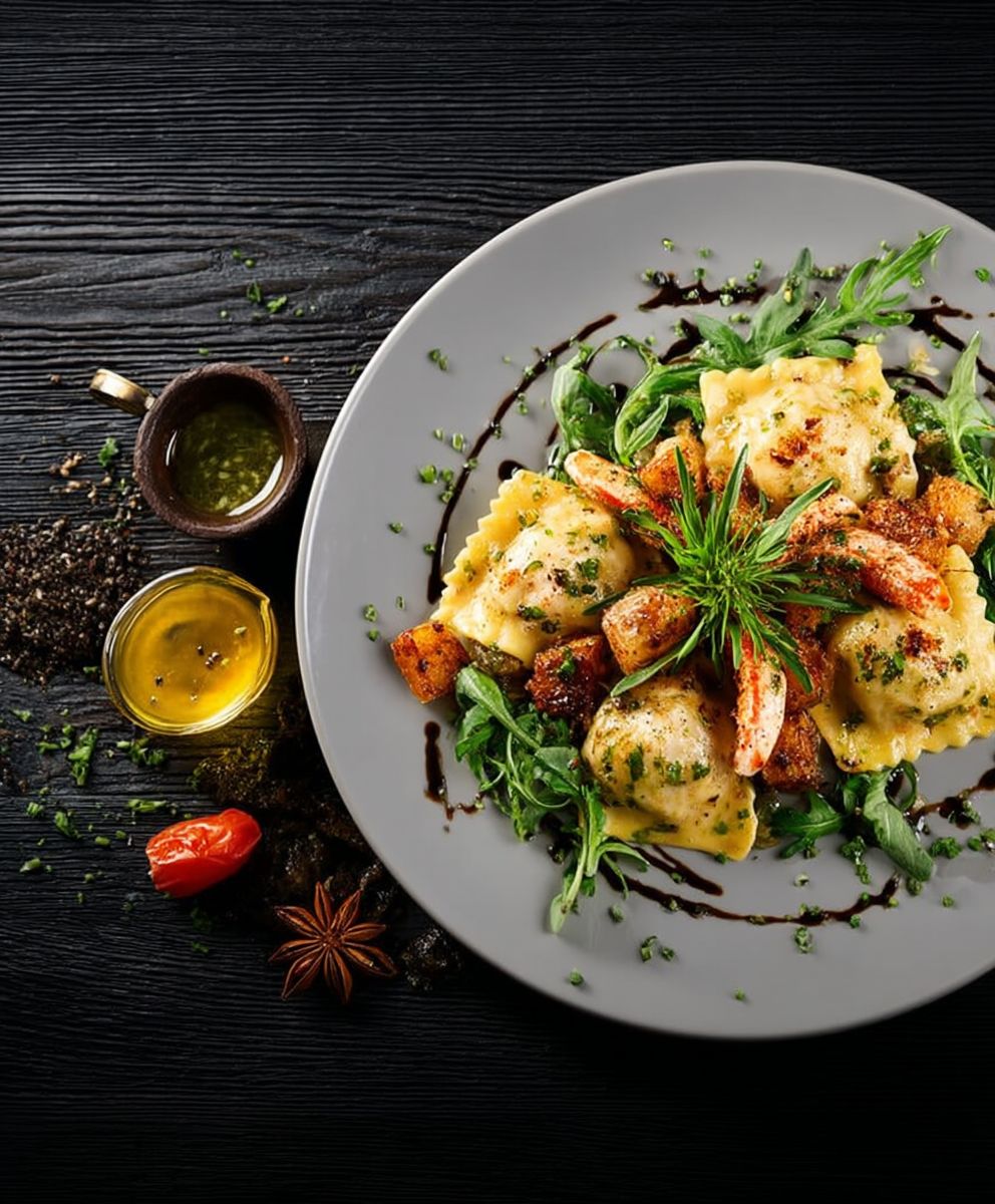 Raviolis au crabe
