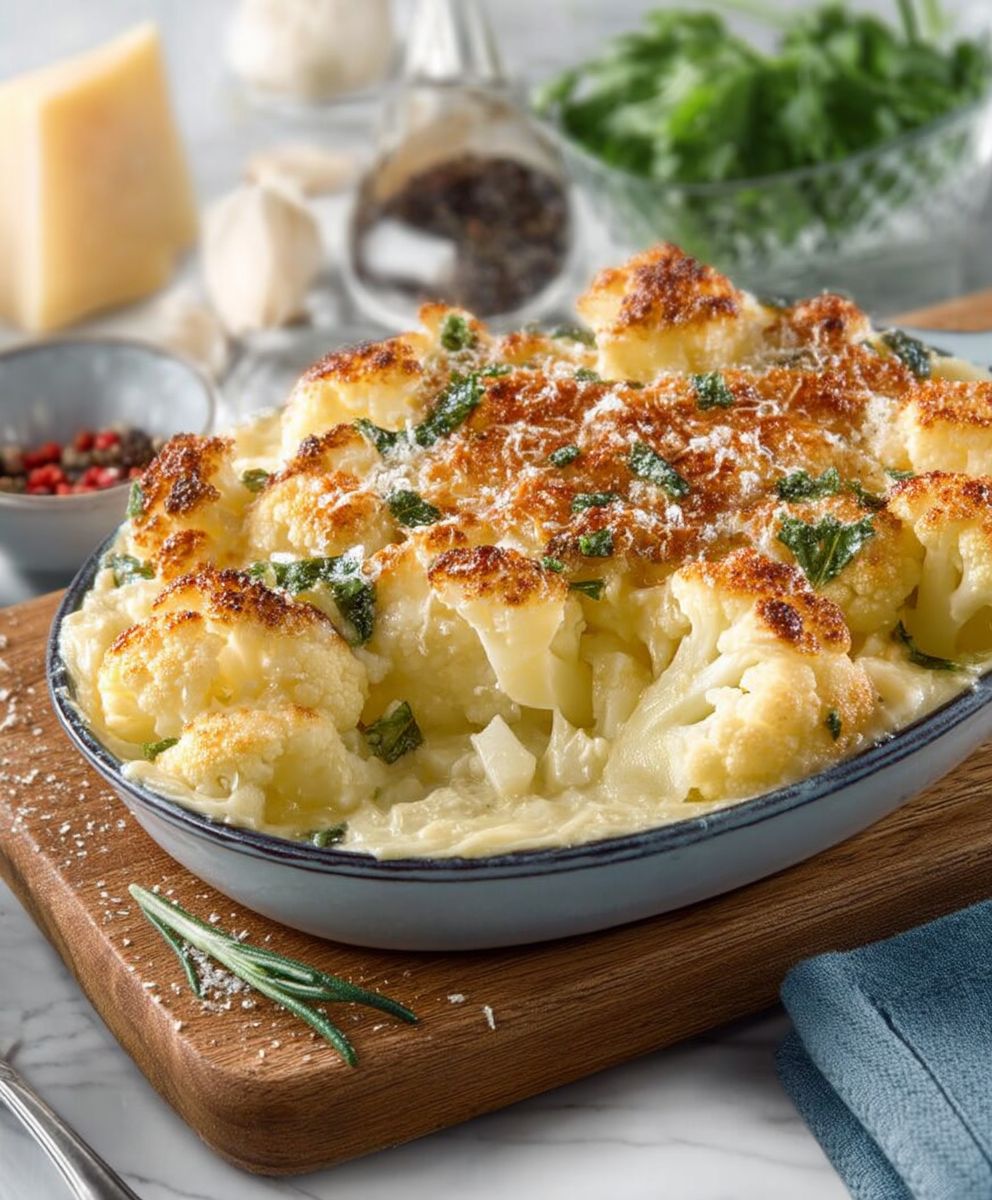 Gratin chou fleur facile