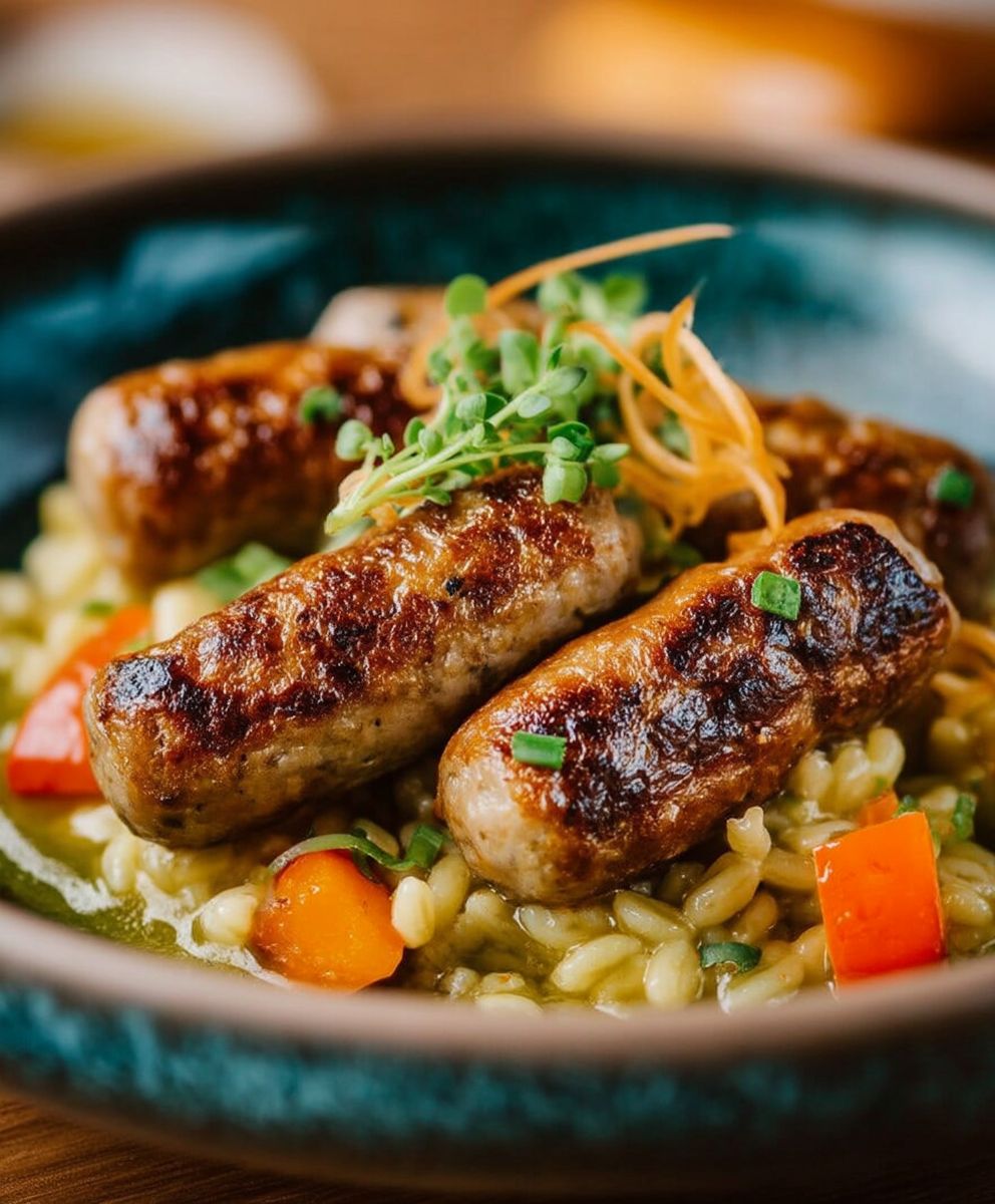 Crozets aux chipolatas