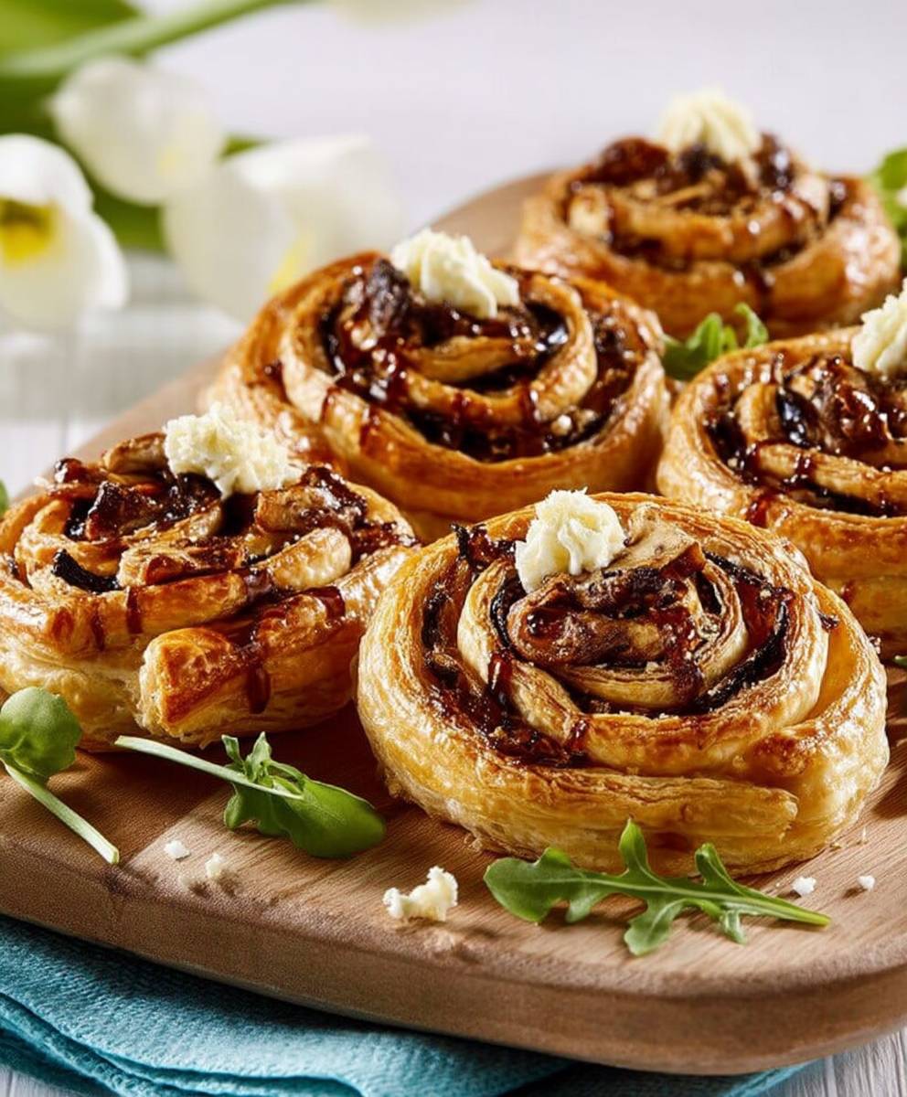 Feuilletés aux champignons