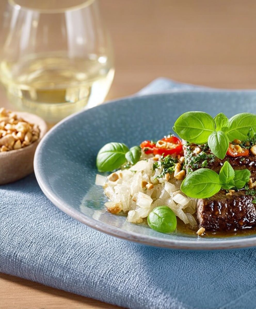 Boeuf sauté aux oignons