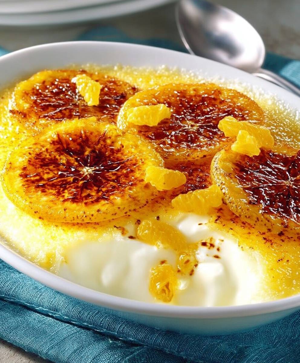 Creme brulee orange