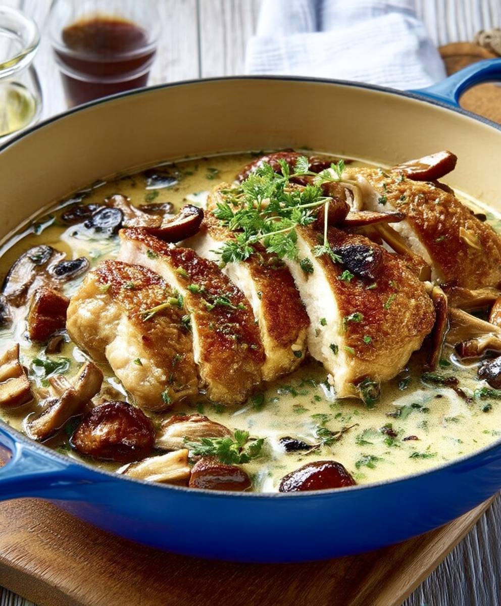 Poulet à la forestière