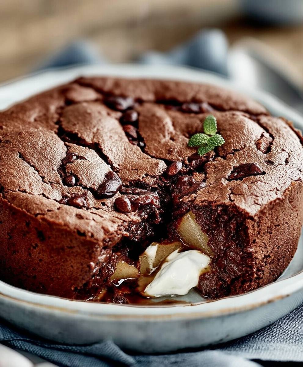 Gateau choco poire