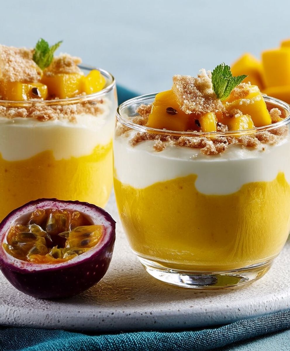 Verrines mangue dessert facile