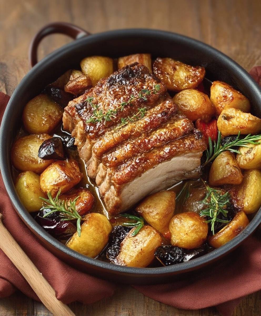 Rôti de porc cocotte