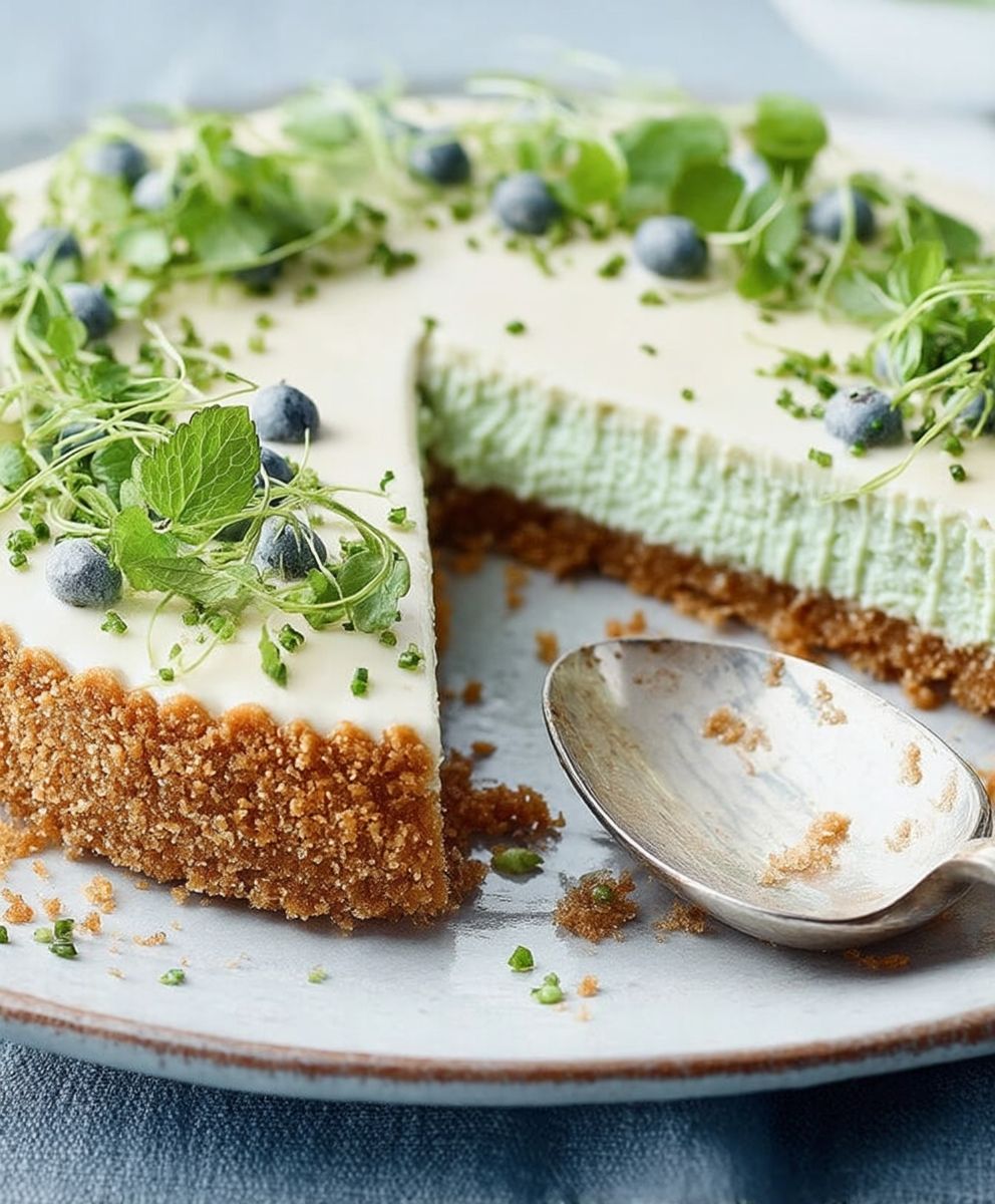 Cheesecake au vert