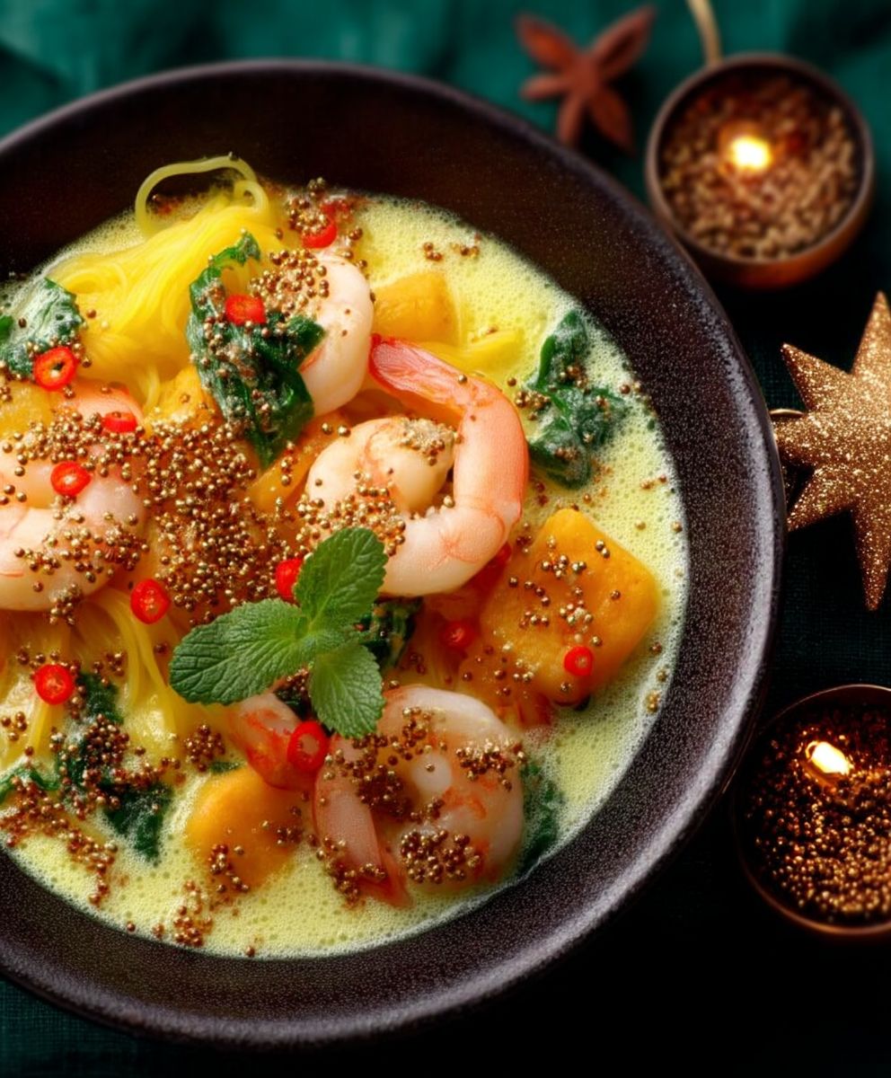 Crevettes au curry