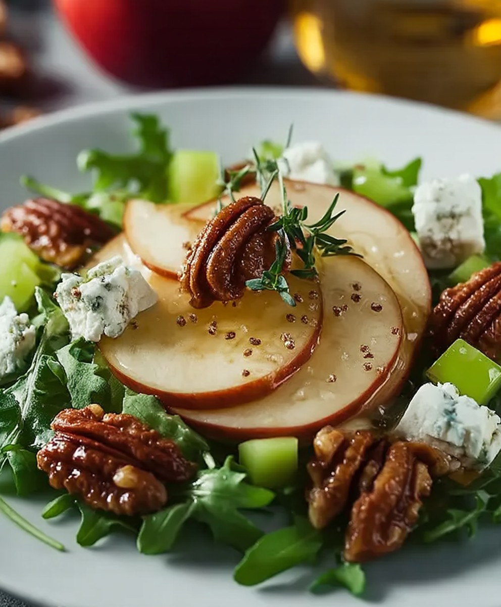 Salade hivernale pomme noix celeri