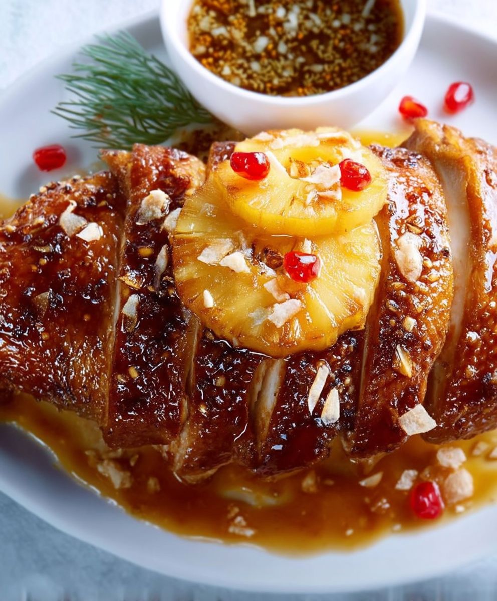 Canard laqué ananas