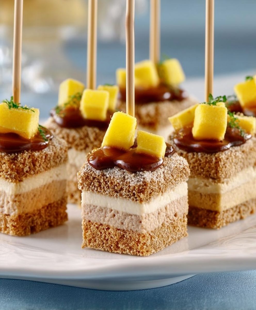 Sucettes pain épices foie gras