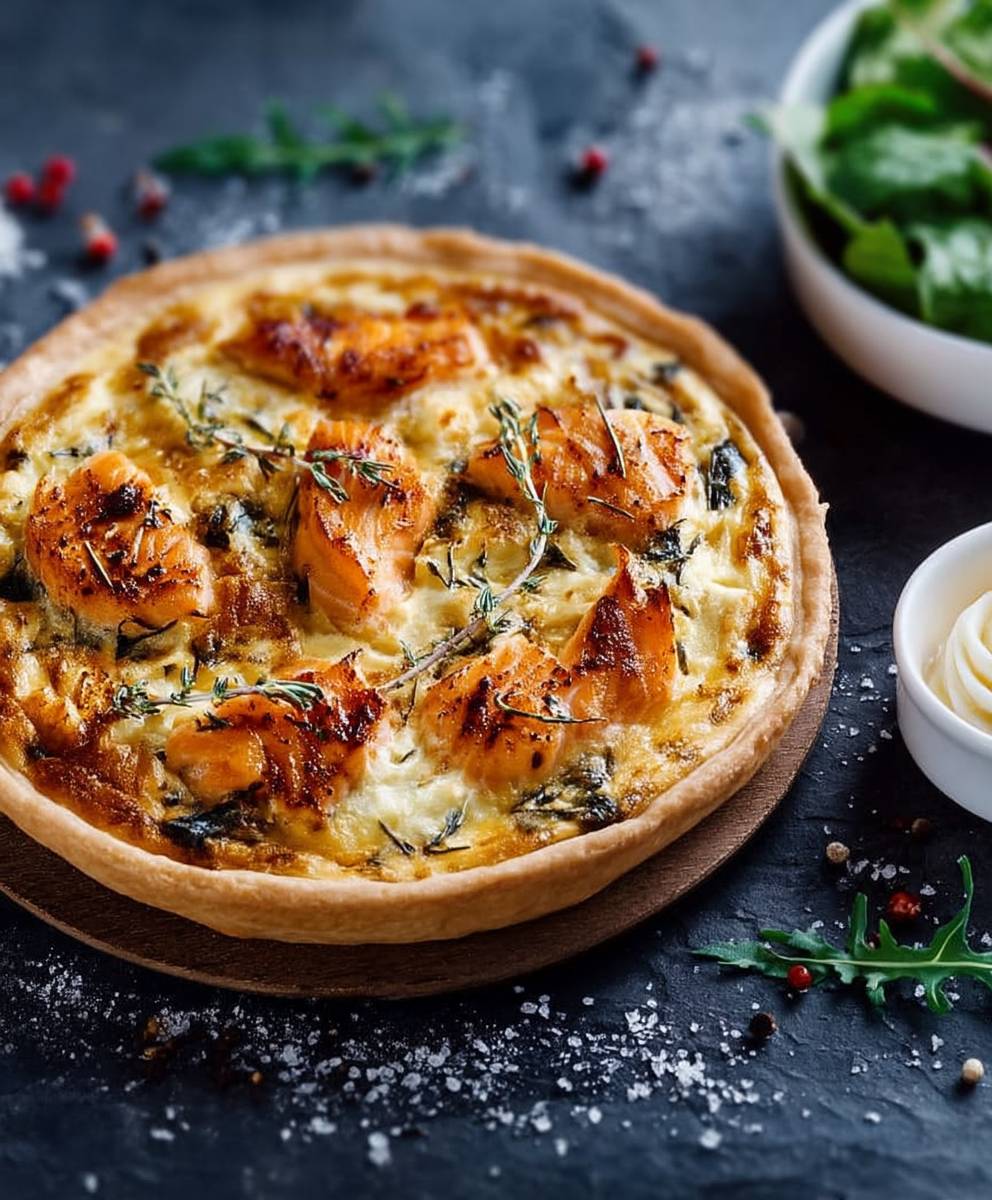 Quiche au saumon facile