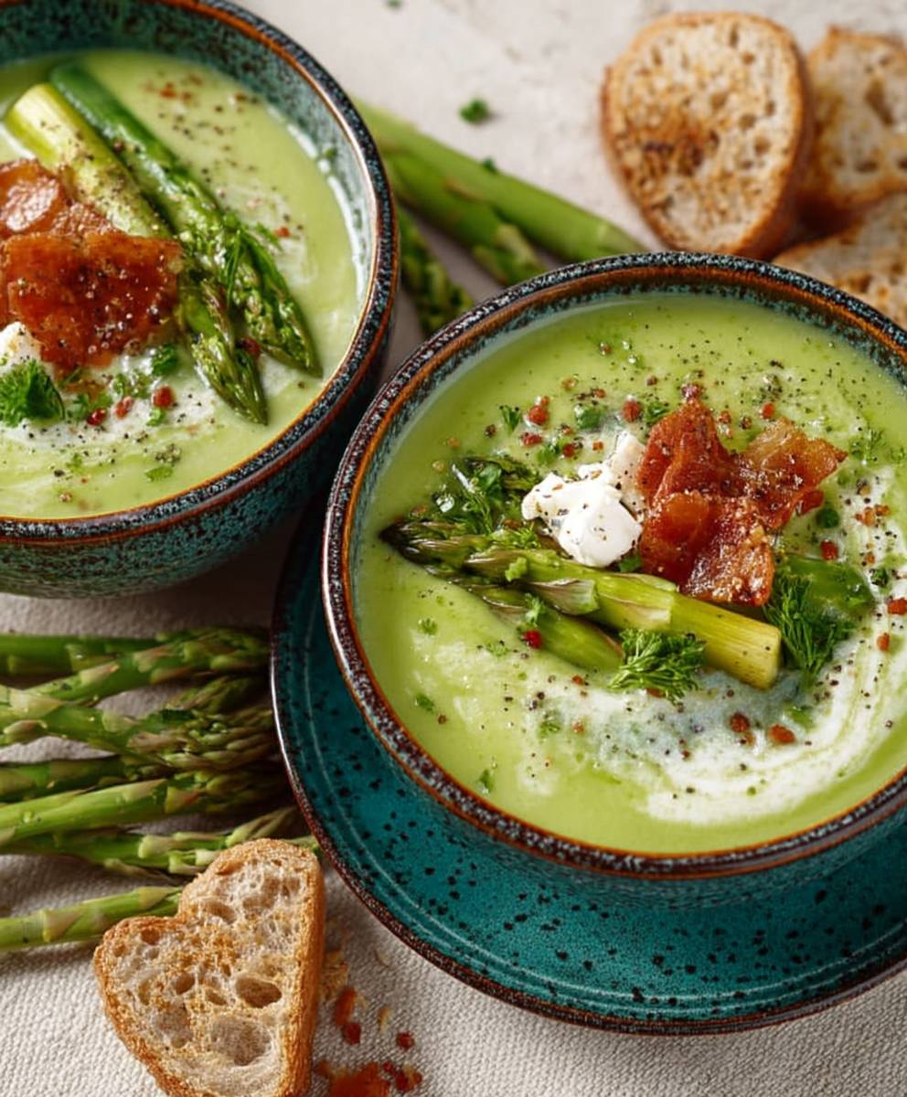 Soupe crémeuse asperges