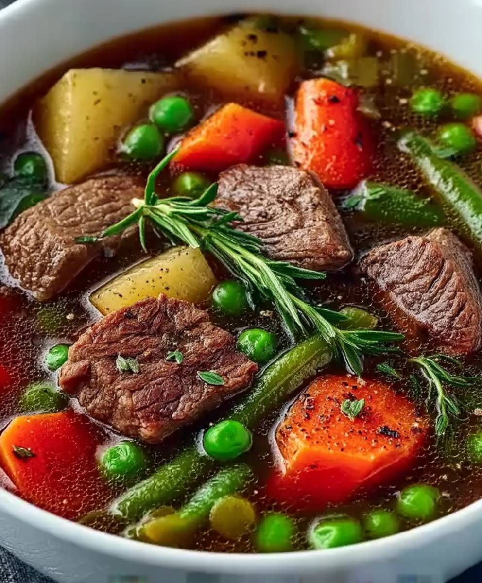 Soupe boeuf légumes Instant Pot