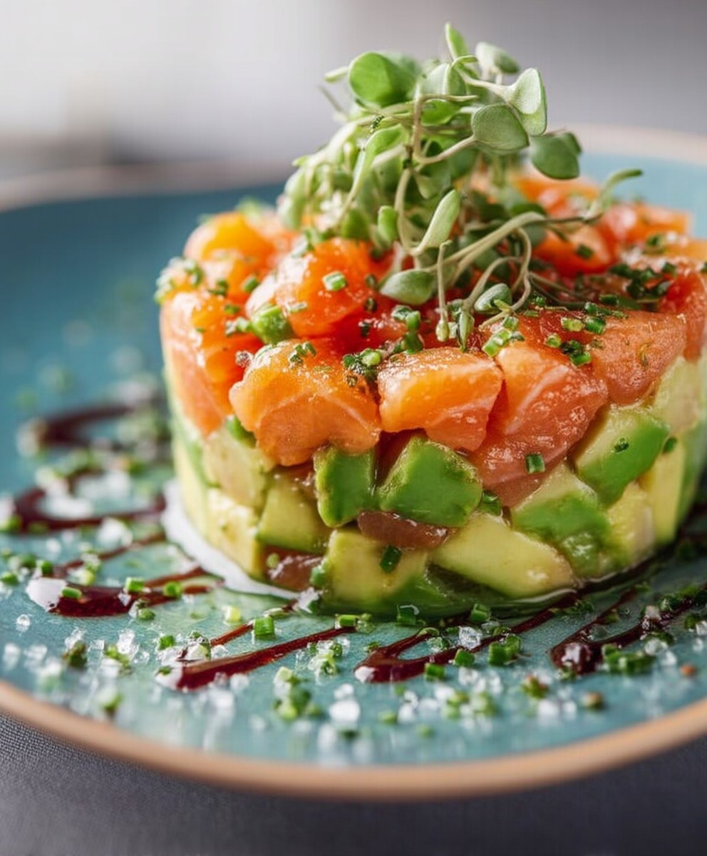 Tartare saumon avocat