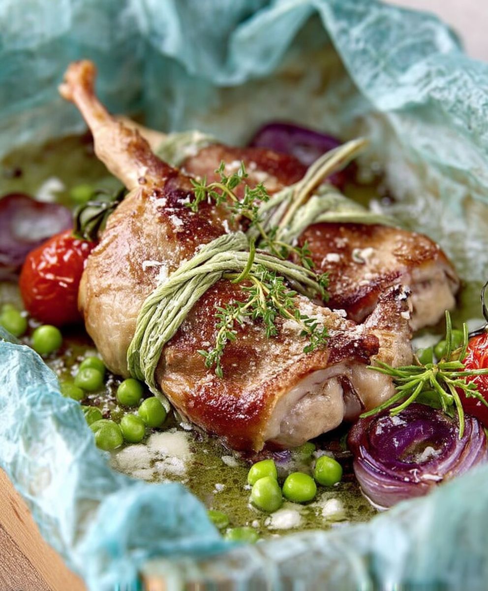 Lapin en papillote