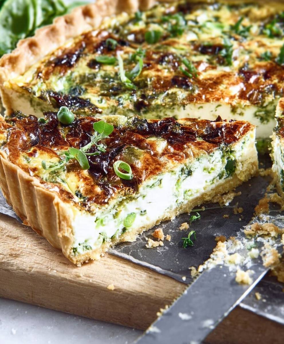 Quiche au chèvre frais