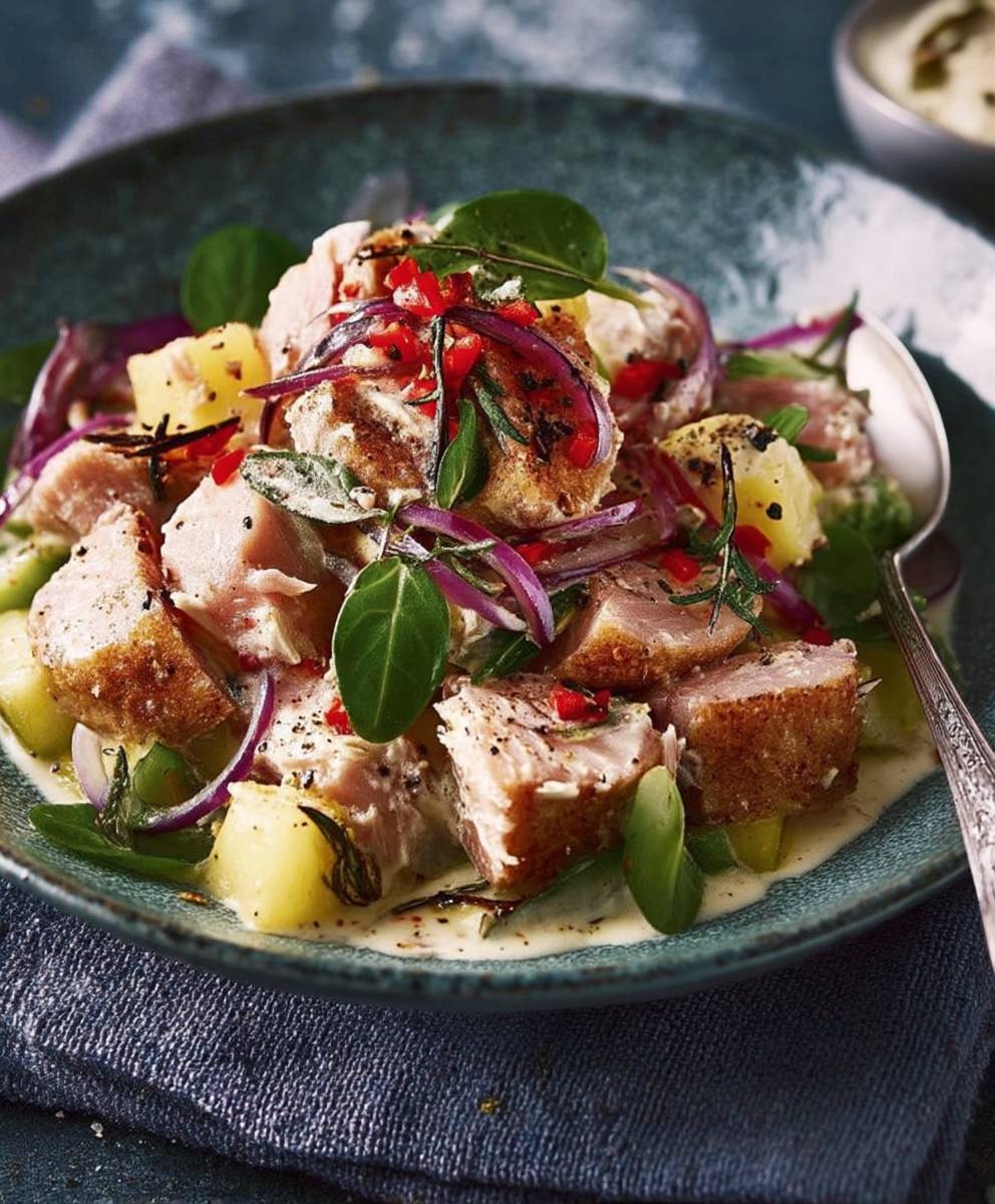 Salade parmentière au thon