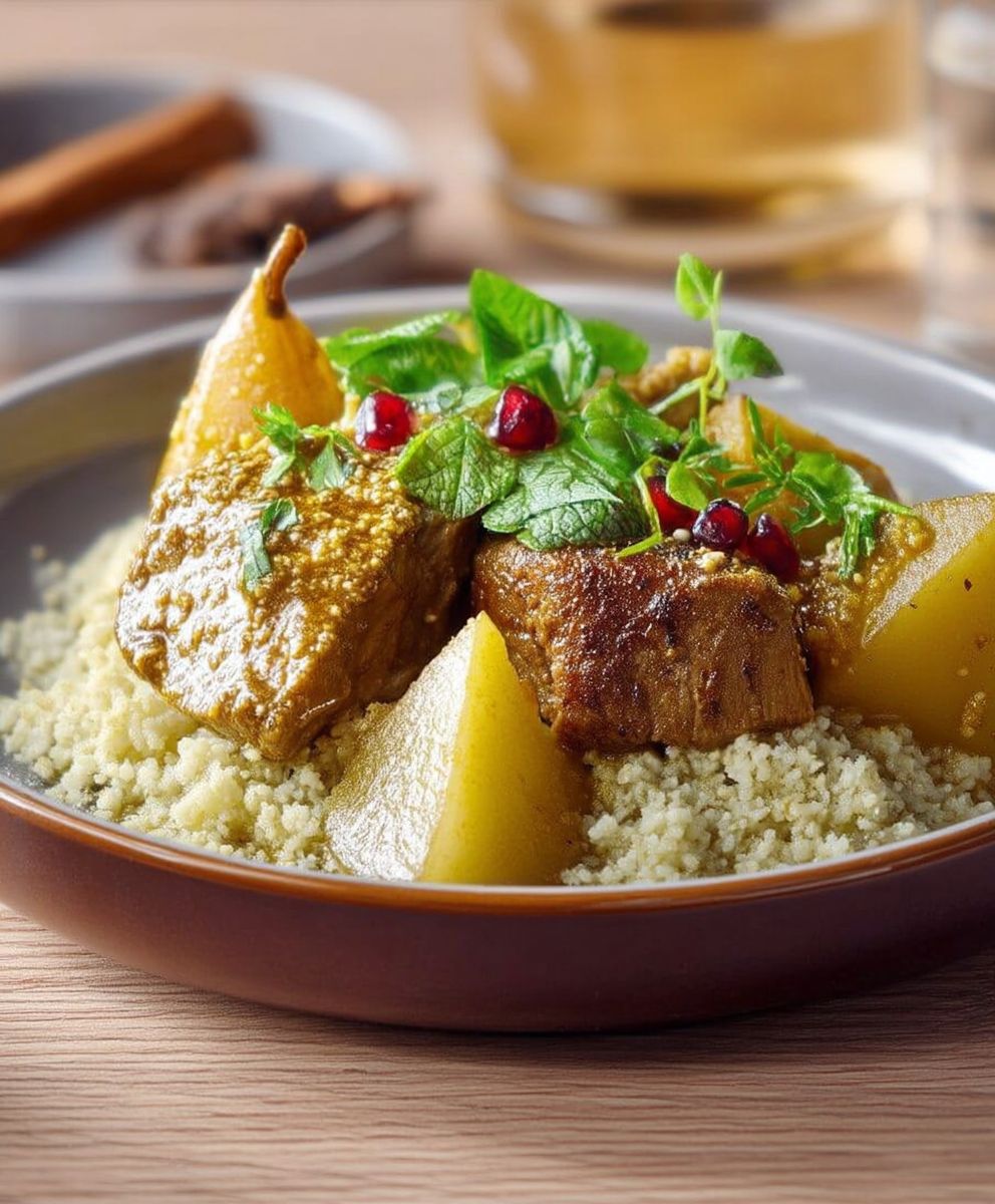 Tajine de veau aux poires
