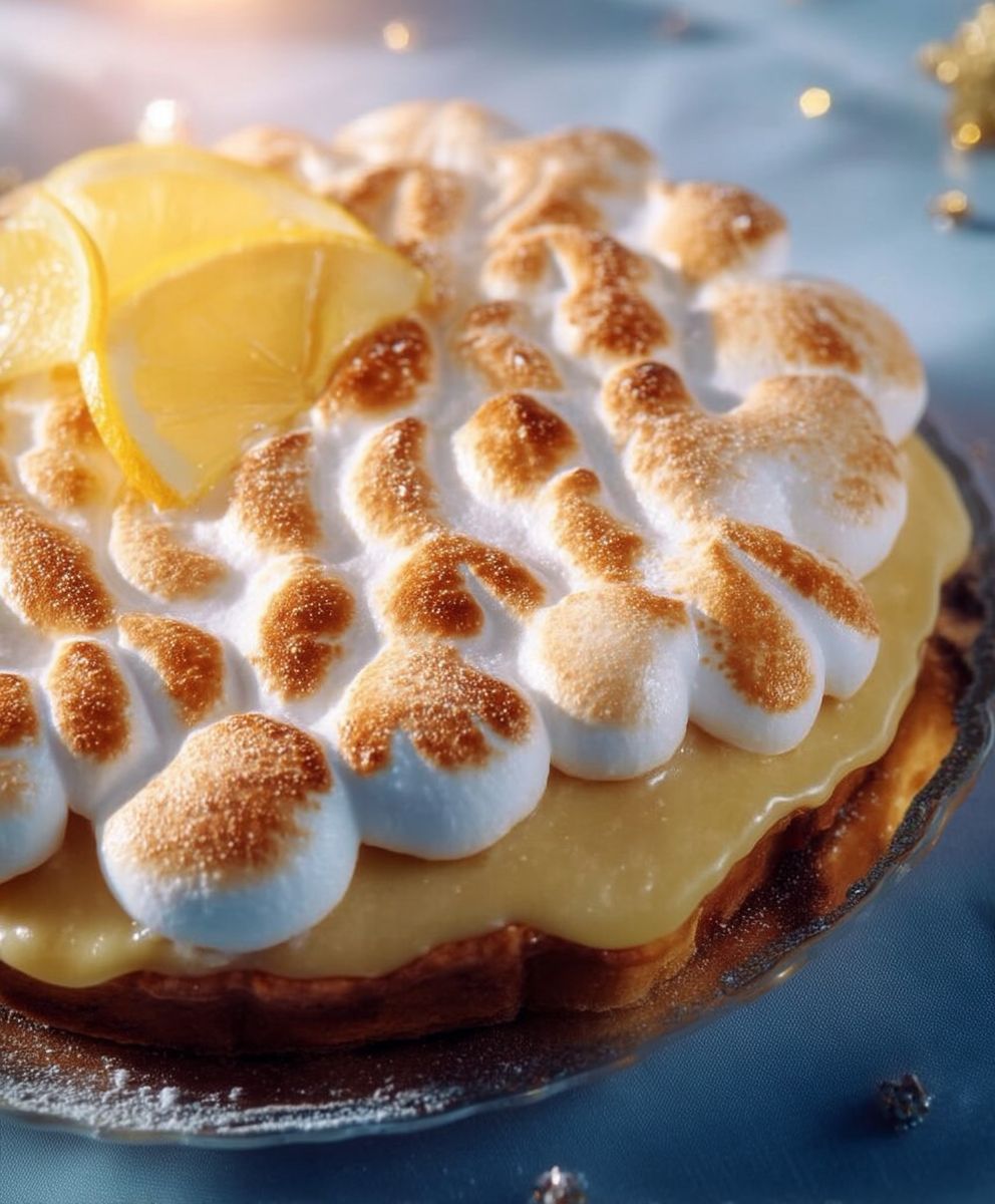 Tarte orange meringuée