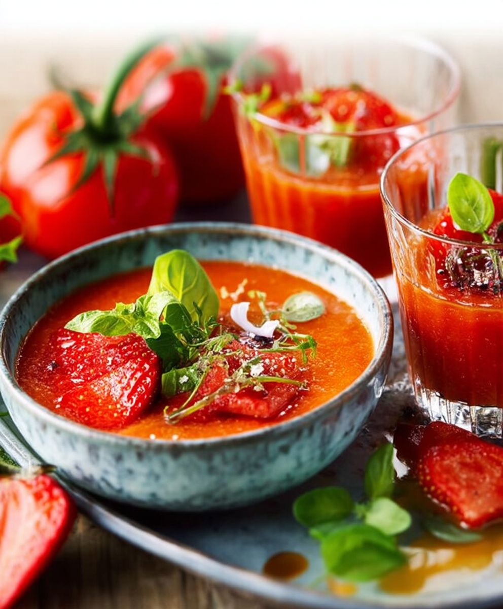 Gaspacho tomates fraises