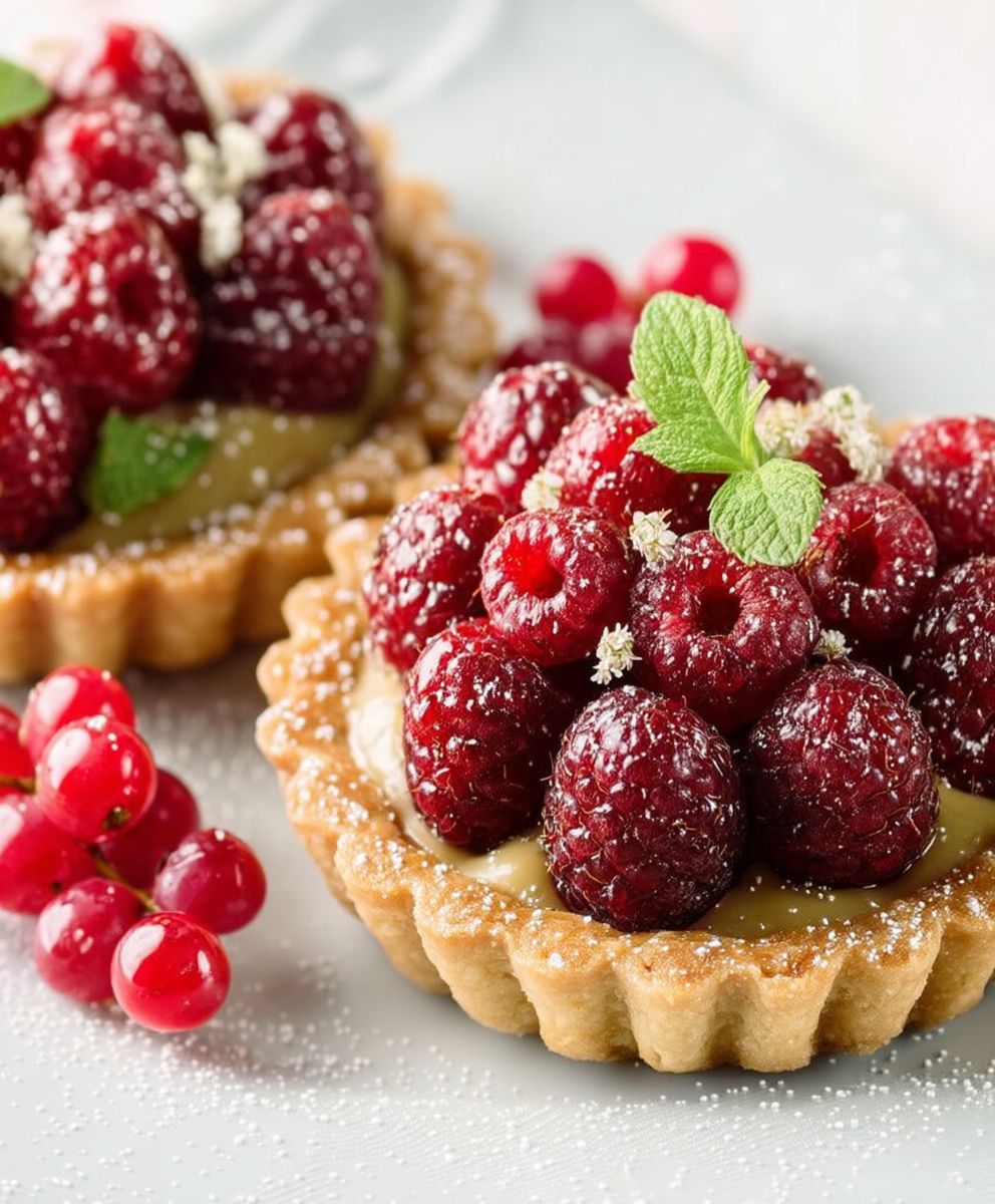 Tartelettes aux framboises