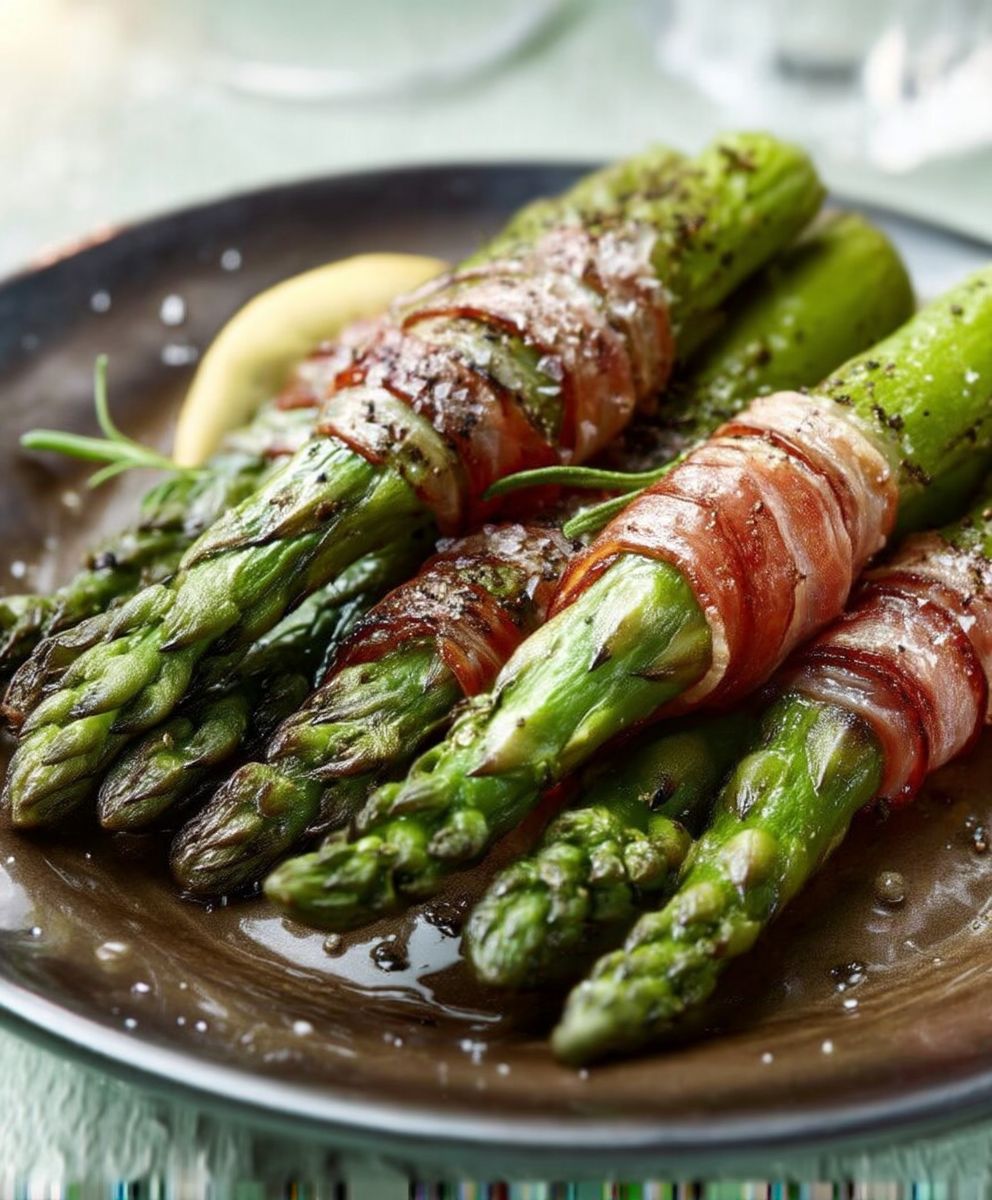 Asperges vertes rôties