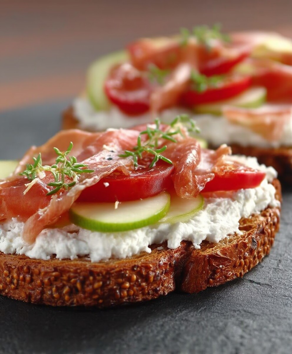 Tartine jambon de Parme