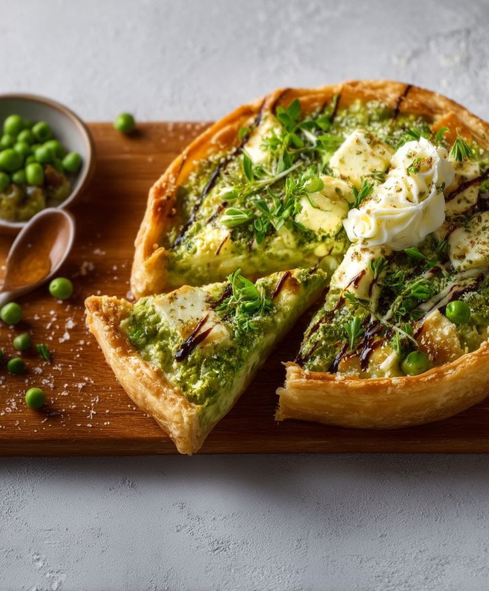 Tarte petits pois