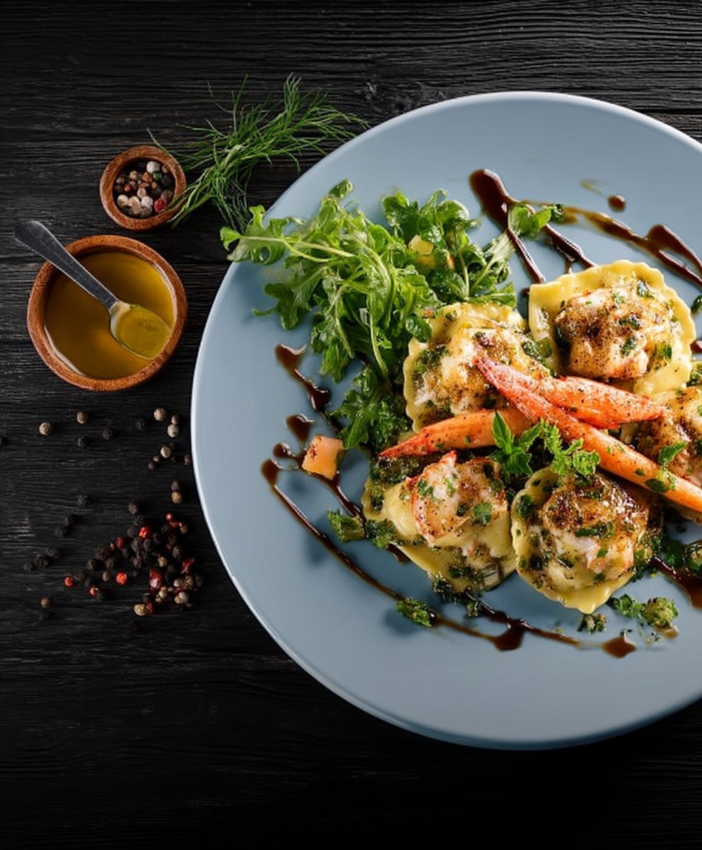 Raviolis au crabe