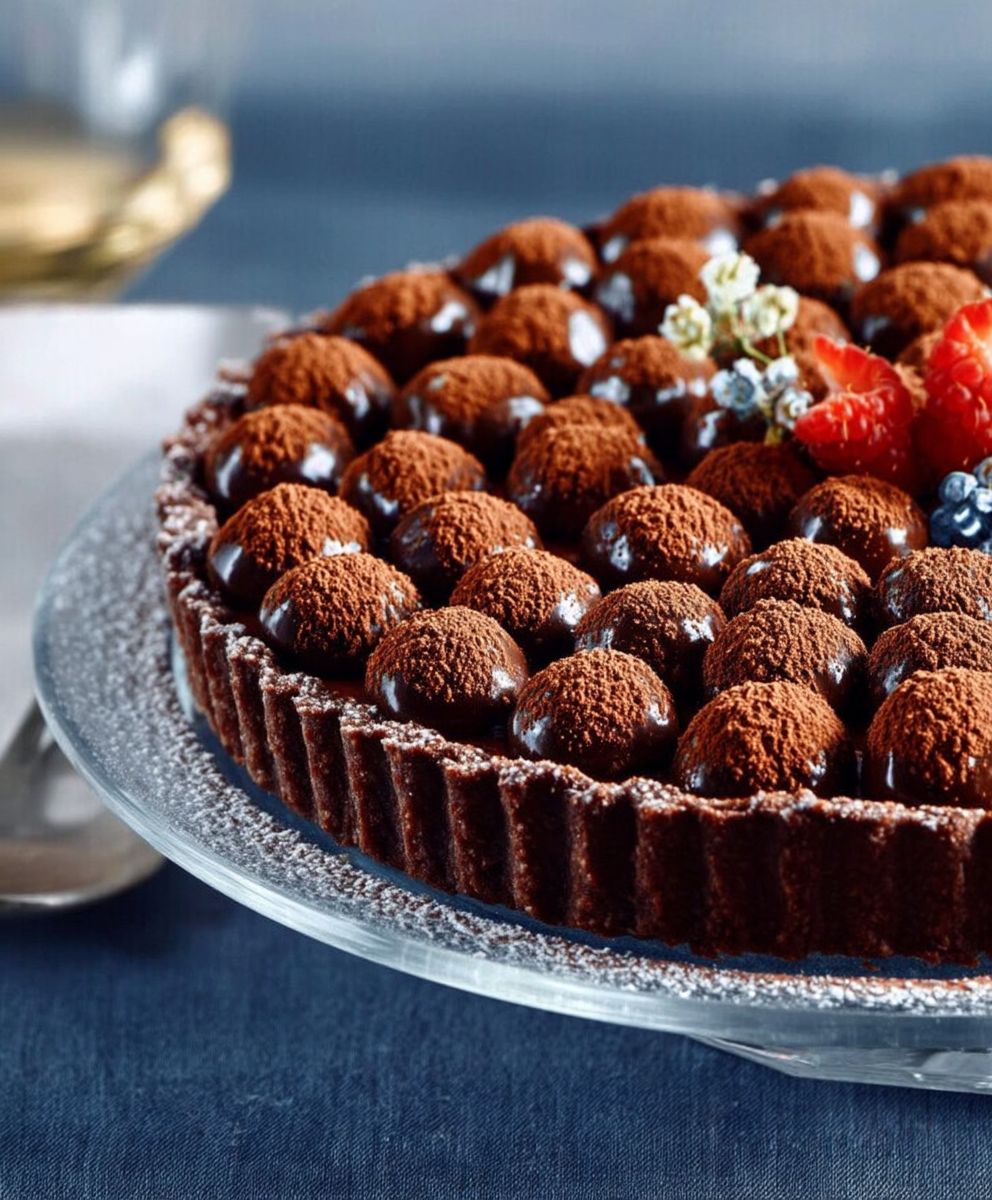 Tarte chocolat café