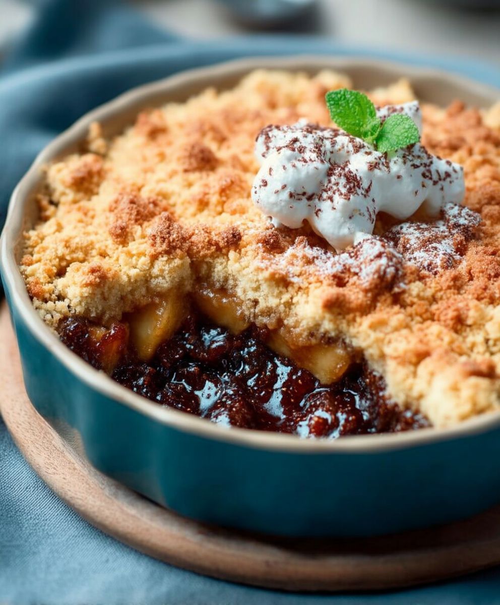 Crumble gingembre chocolat