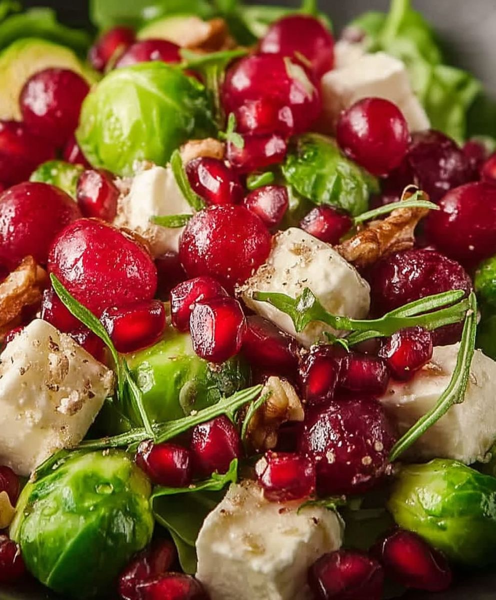 Salade grenade choux de Bruxelles