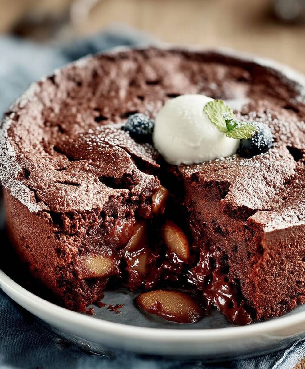 Gateau choco poire