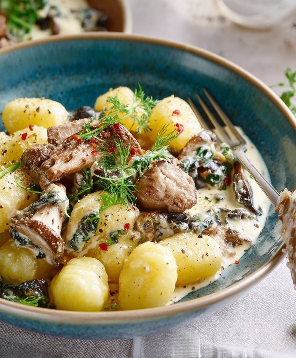 Gnocchis aux cèpes