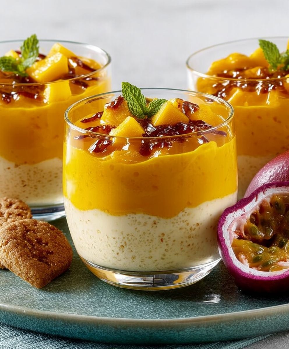 Verrines mangue dessert facile